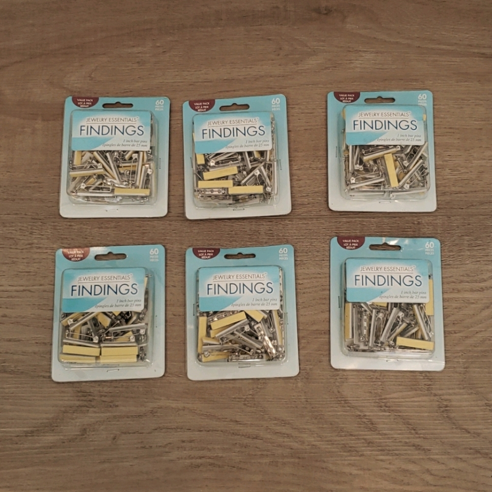 Jewelry  Essentials 1" bar pins